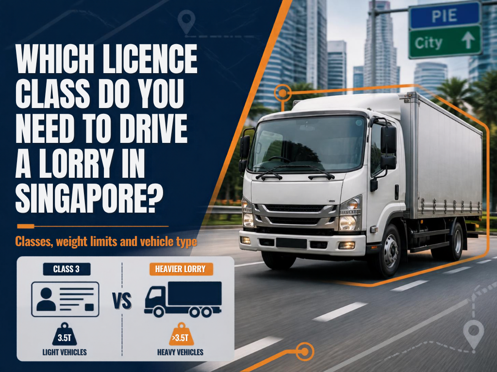 Which licence class do you need to drive a lorry in Singapore?