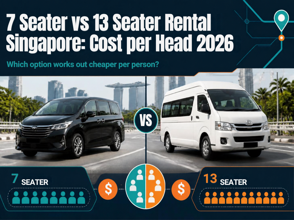 7 Seater vs 13 Seater Rental Singapore: Cost per Head 2026
